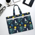 thumbnail image 6 of Kdxio Space and Animals File Tote Document Bag Business Briefcase Bag Document Organizer Tote Briefcase for Letter A4 Files Business Teacher Office Bag, 6 of 8