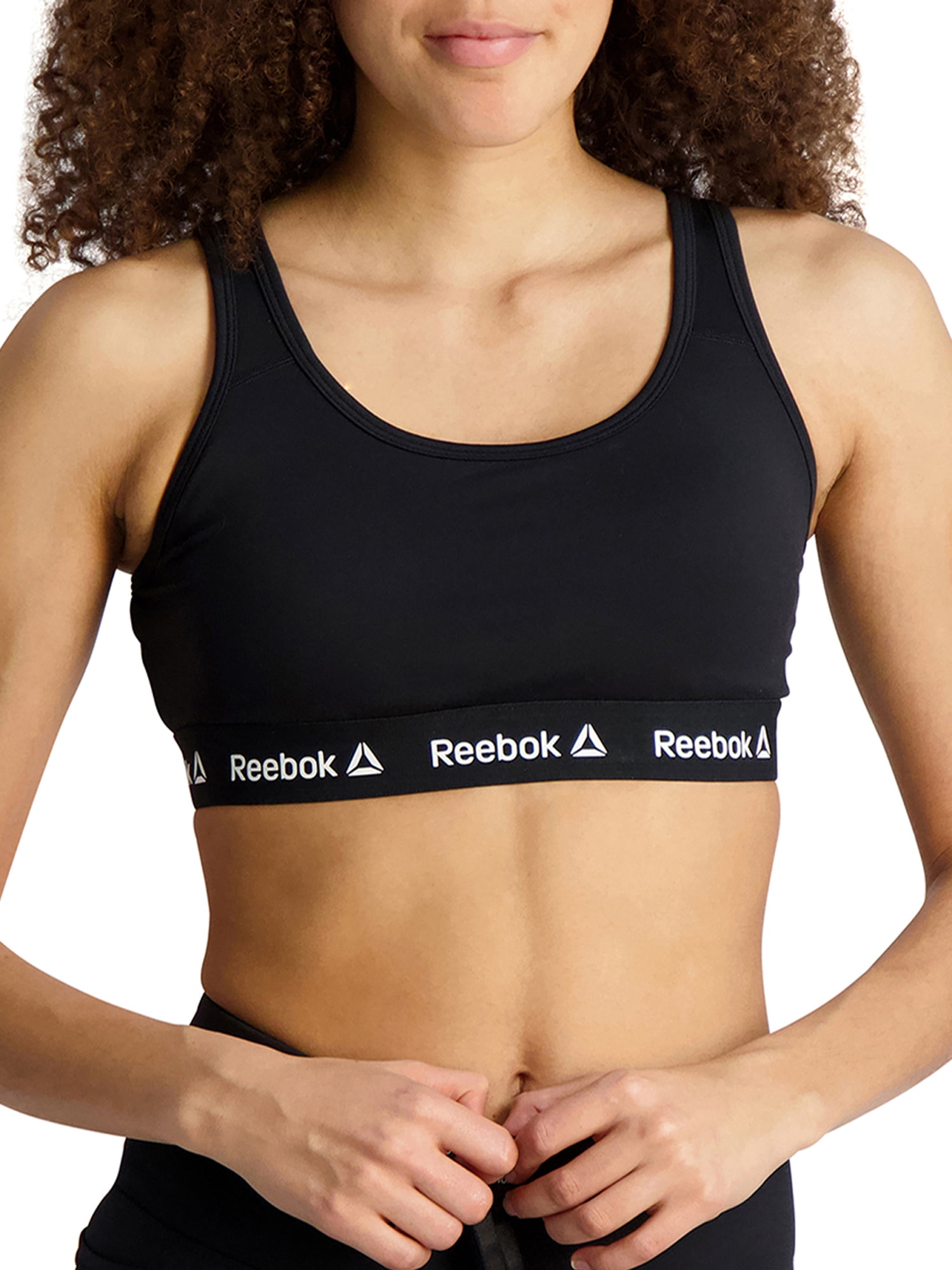 Reebok Womens Medium Impact Sports Bras with Removable Cups