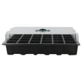 thumbnail image 3 of WRITWAA 3Pcs Plant Germination Tray 24 Cells Black Plastic for Hydroponic Growing Heat Preservation, 3 of 8