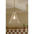 thumbnail image 2 of 42200NBRCS Kichler Lighting Everly - 1 Light Pendant-15.5 Inches Tall and 14.25 Inches Wide-Natural Brass Finish-Clear Seeded Glass Color, 2 of 10