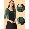 thumbnail image 2 of INSPIRE CHIC Cardigan Court en Dentelle Florale pour Femmes, 2 of 4