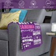 thumbnail image 3 of Grandma Gift, Grandma Blanket, Gifts for Grandma from Granddaughter, Grandma Blanket from Grandkids, Best Grandma Gift, Gifts for Grandma from Grandson Throw Blanket 60" x 50\u201d, 3 of 6