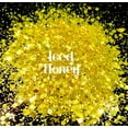 thumbnail image 2 of Glitter Heart Co. - High Quality Polyester Glitter - Iced Honey - 1 oz Bag - Metallic Yellow Chunky Mix, 2 of 2