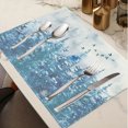 thumbnail image 2 of Christmas Tree Placemats 12 in x 18 in Holiday Table Mats For Dining Room Kitchen Party Decoration, 2 of 6