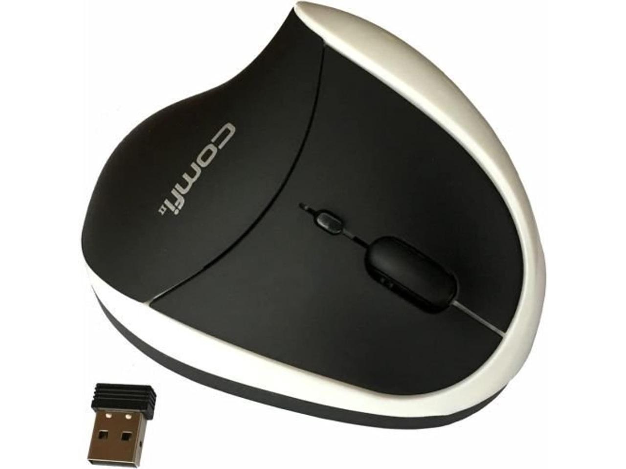 Ergoguys Comfi II Wireless Ergonomic Computer Mouse, White