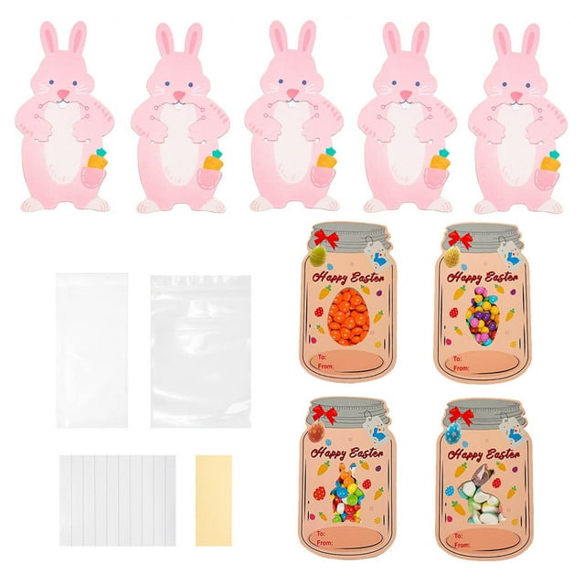Deeceymbur Easter Classroom Exchange Cards Set of 24 with Gift Bags