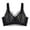 Black, variant on Lmnyox Women's Push Up Bras Comfortable Full Coverage Cami Bralettes V Neck No Underwire Bras with Adjustable Strap