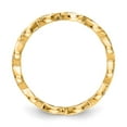 thumbnail image 2 of 14K Yellow Gold Ring Band Eternity Polished Vintage Pave Size 6.5 Diamond, 2 of 5
