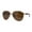 Gold Brown, variant on Mens Air Force Classic 90s Woodgrain Arm Pilots Sunglasses Silver Black
