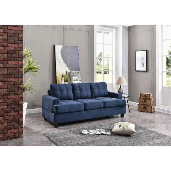 Modern Navy Blue Sandridge G510A-S Sofa with Removable Parts for Versatile Use
