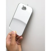 Fogless Shower Mirror, Wall Hanging Shower Mirror, Unbreakable Shaving Mirror, Fogproof Shower Mirror with Self-adhesion Stainless Steel Hook(6.8"L x 5.2"W)