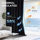 thumbnail image 5 of Cortinas opacas Joydeco de terciopelo negro 100% 240 x 260 cm, 2 paneles, 5 of 9