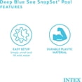 thumbnail image 3 of Deep-sea blue 8-foot x 18-inch instant circular plastic ground children's swimming pool, 3 of 7