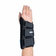 Ossur Formfit Black Aluminum / Cotton / Polyester Hook and Loop Strap Wrist Brace for Right Hand 317077