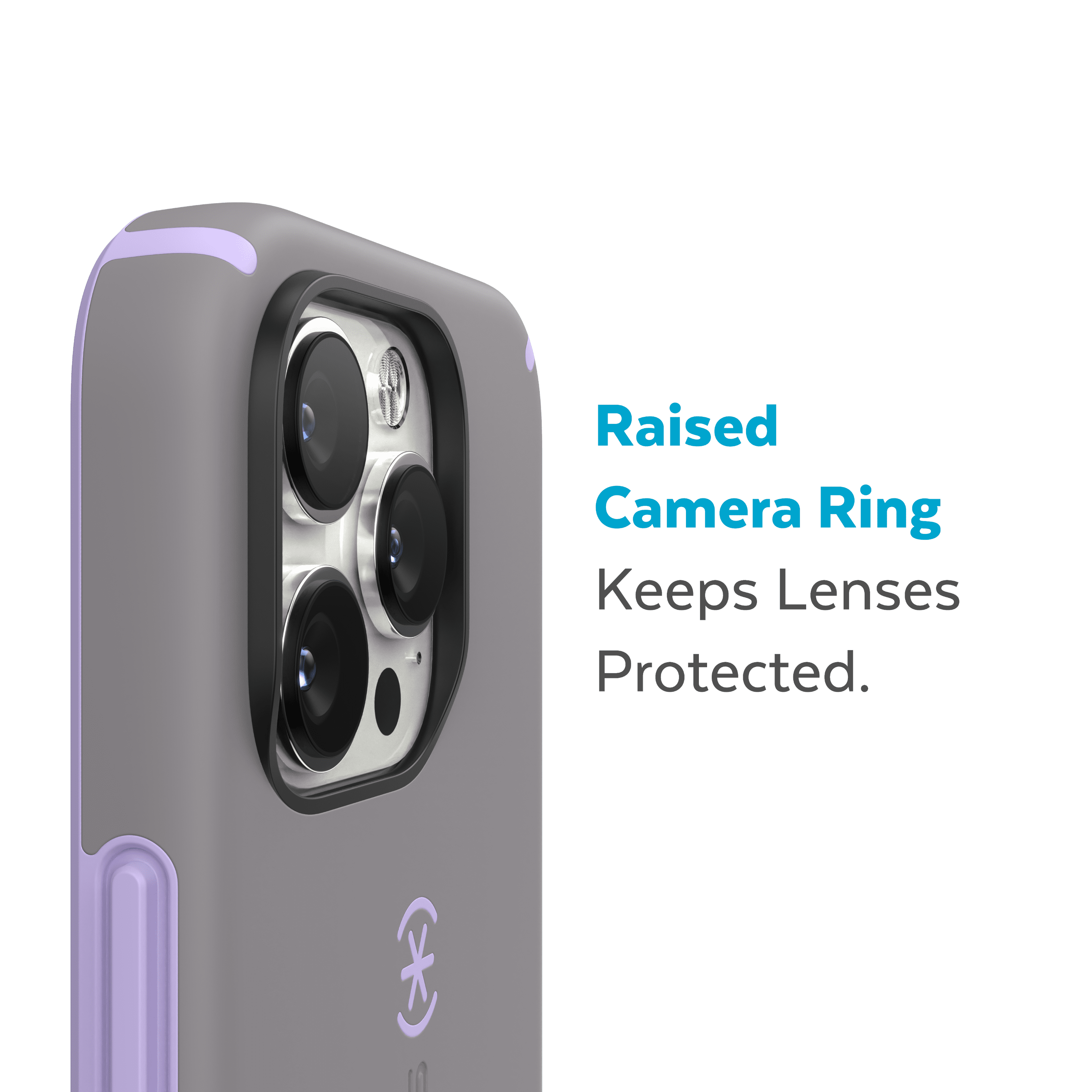 Speck iPhone 14 Pro Max Case - Slim Phone Case, Drop Protection, Scratch Resistant with Soft Touch for 6.7 inch iPhone14 Pro Max Case - Dual Layer Case, Cloudy Grey/Spring Purple CandyShell Pro