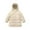 Beige, variant on Girls Winter Coats Mid-Length Warm Jackets Heavyweight Water-Resistant Quilted Cotton Wadding Hooded Outerwear（2-13Y）