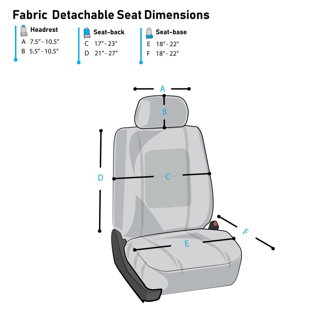 FH Group Universal Fit Neoprene Car Seat Covers, Airbag Compatible Front Set - Beige FB083102BEIGE