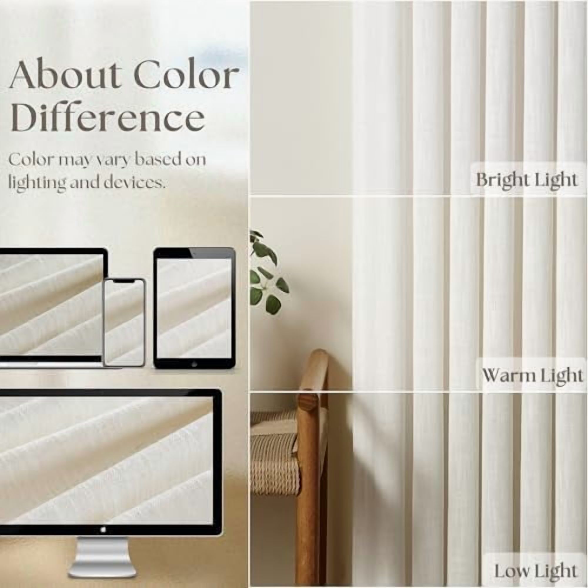 Extra Wide 60 Inch Width Pinch Pleated Curtains 90 Inch Length for Living Room Thick Linen Boho Curtain Memory Shape Light Filtering Privacy for Bedroom Large Windows Hooks Rings Cream 1 Panel 60x90