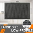 thumbnail image 7 of Welcome Door Mat, Outdoor / Indoor Non-Slip Doormat for Entryway, 24" x 36" Gray, 7 of 7