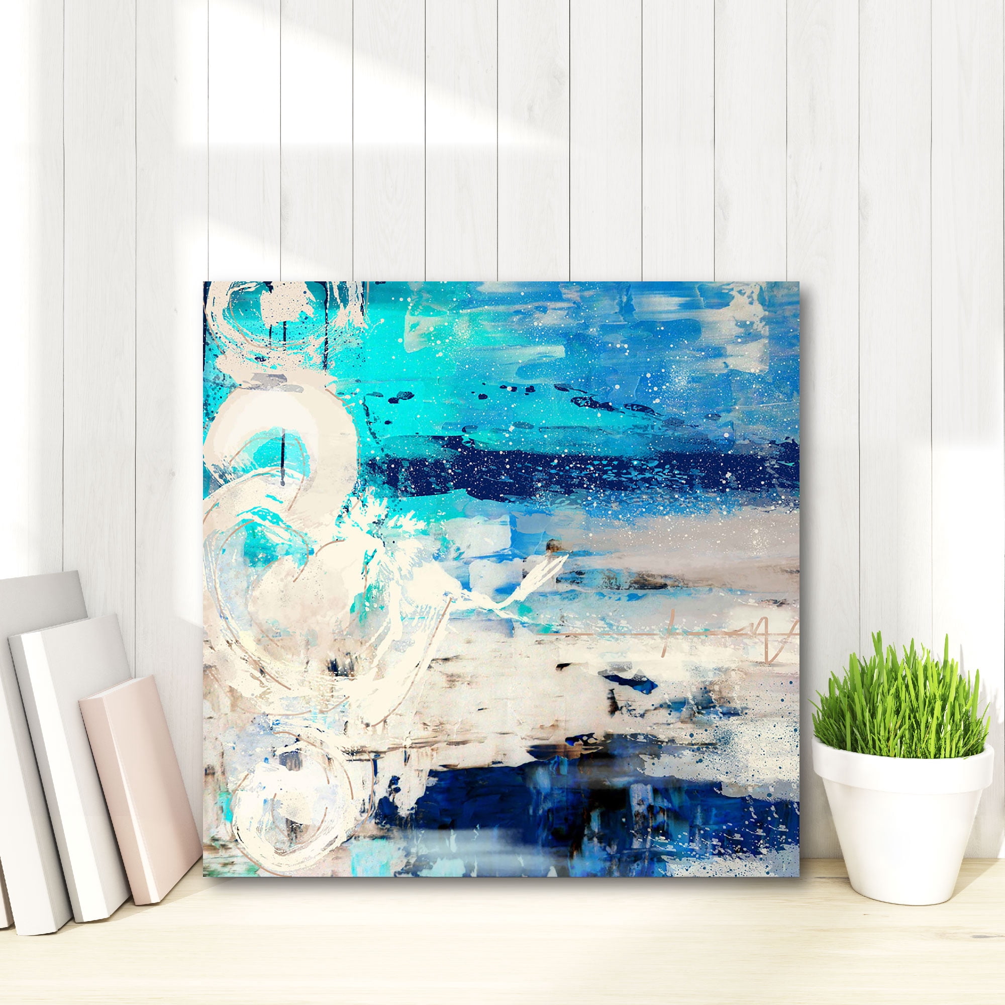 Blue Away Gallery-Wrapped Canvas Wall Art, 16x16