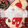 thumbnail image 3 of 0-3 Months Baby Boy Christmas Outfit Long Sleeve Romper Overall Pants Hat 3Pcs Fall Winter Clothes Set 3 6 9 12 18 Months Toddler Boys Clothes,Red, 3 of 9