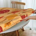 thumbnail image 5 of Round Table Cloth Fall Leaf Pumpkin Tablecloth Elastic Edge Fitted Autumn Theme Table Cover Fits Tables Up to 40"-44" Diameter, 5 of 6