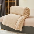 thumbnail image 4 of IMossad Milk Velvet Lambswool Double Layer Blanket - Soft Fleece Blanket for Autumn and Winter - Multifunctional Cozy Cover for Double Bed and Travel, 4 of 6