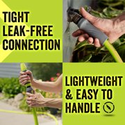 Flexzilla SwivelGrip Garden Hose 5/8 in. x 75 ft., Lightweight All-Weather Water Hose, Durable and Flexible, Leak-Free Connections, ZillaGreen