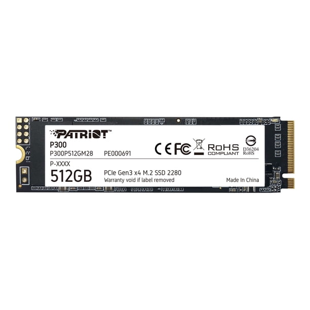 Patriot Memory P300 512 GB Solid State Drive, M.2 2280