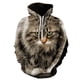 thumbnail image 4 of Sudadera con capucha con diseño de gato en 3D para hombre y mujer, sudadera con capucha para niño y niña, sudadera con capucha de animales, ropa de calle, jerséis para hombre, 4 of 5