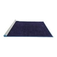 thumbnail image 2 of Ahgly Company Machine Washable Indoor Rectangle Abstract Blue Modern Area Rugs, 2' x 3', 2 of 4