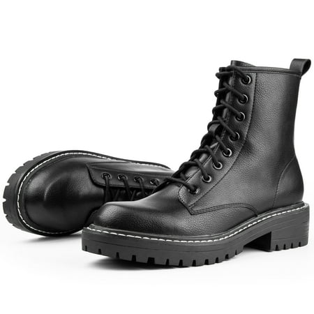 

Combat Boots Girls Black Ankle Booties