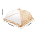 thumbnail image 3 of VBXOAE Foldable Mesh Food Cover for Vegetables Rice Leftovers Breathable Spliceable Kitchen Storage Protector for Dining Table Freshness Easy to Clean Store 17.32x17.32x7.09 inches Home Important, 3 of 6