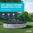 thumbnail image 2 of Intex 28031E 12 Foot Round Above Ground Swimming Pool Cover Pool Cover Only, 2 of 6