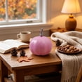 thumbnail image 6 of Fall Decor Halloween Pumpkin Decorations Pink Foam Artificial Pumpkin Pastel Autumn Harvest Tabletop Decor Farmhouse Cottagecore Tiered Tray Centerpiece for Thanksgiving (1PCS), 6 of 7