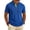 Dark Blue, variant on Dwelliawo Men's Polo Shirts Summer Vintage Button Up Collared Golf Shirt Short Sleeve Tshirts Casual Fashion Big and Tall Tshirt Hot Pink L