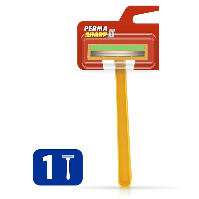Rastrillo Permasharp II Desechable con 2 Hojas y Mango Antideslizante 1 pza