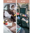 thumbnail image 5 of Owleys Back Seat Car Organizer, Kids Car Toy Storage, Eco-Leather Seat Cover for Child, 5 of 9