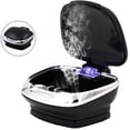 thumbnail image 5 of Negro - Cenicero portátil para coche (1 unidad), extraíble y fácil de limpiar, impermeable, con tapa azul. Cenicero ligero para cigarrillos., 5 of 5