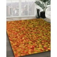 thumbnail image 3 of Ahgly Tapis Rond Lavable en Machine Intérieur Transitionnel Rouge, 3 Pieds Rond, 3 of 7