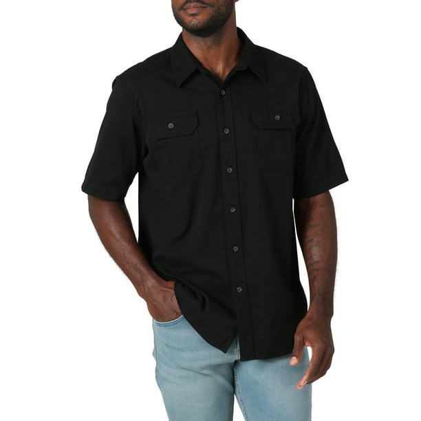 Wrangler Men's Short Sleeve Woven Shirts, Sizes S-5XL 