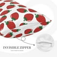 thumbnail image 3 of Pofeuu Hand Drawn Strawberry Print Polyester Microfiber Plush Pillowcases, Super Soft and Cozy Pillow Case Covers with Envelop Closure（Pillow core not included）-20"x30", 3 of 6