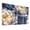 Color 1, variant on Floral 8 Pack Art Acoustic Panels Sound Absorbing Romantic White Gold Peonies Deep Blue Leaves Botanical Art Decorative Soundproof Wall Panels Self Adhesive for Nursery Game Room Bedroom 48"x32"