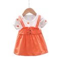 thumbnail image 2 of Robe Princesse d'Été pour Bébés Filles à Pois Manches Courtes Col Rond Tenue d'Été, 2 of 9