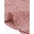 thumbnail image 5 of INSPIRE CHIC Women's Elegant Vintage Mermaid Fishtail Lace Skirts Stretch Office Bodycon Pencil Skirt XS Pink, 5 of 6