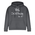 thumbnail image 4 of Tdoqot Young Mens Hoodies- Loose Fit Casual Pullover Long Sleeve Fashion Hooded Sweatshirt Gray Size L, 4 of 4