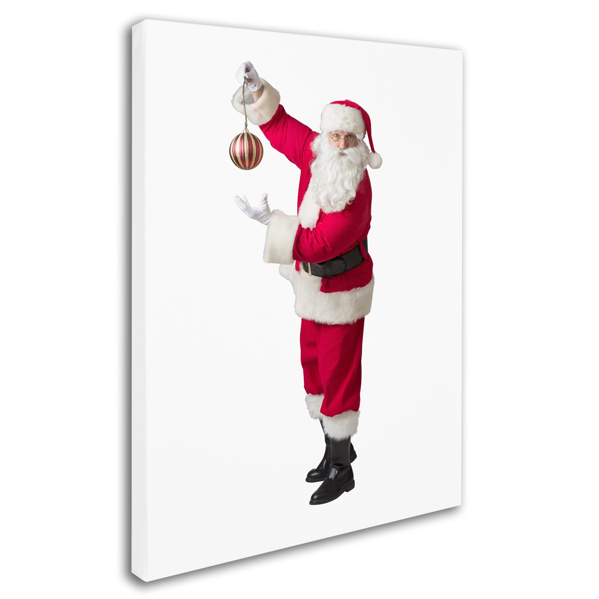 Trademark Fine Art 'Santa-ornament-12106' Canvas Art by Ed Wheeler