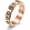 Rose Gold, variant on Unisex Stainless Steel Flowers Rotatable Spinner Ring, Fashion Casual Band, US Sizes 5-11
