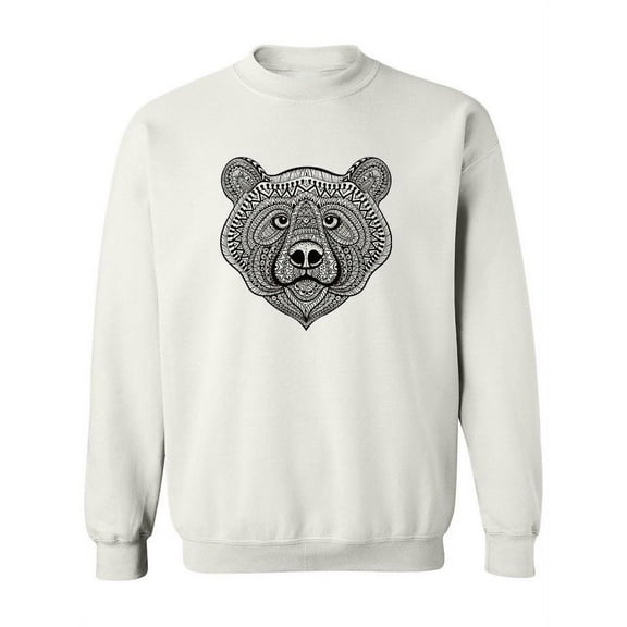 Ethnic Monochromatic Bear Sweatshirt Women -Image by Shutterstock, Female Small