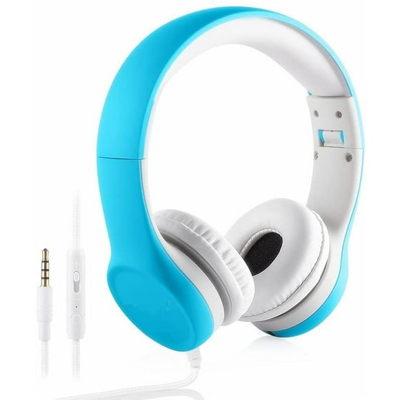 Auriculares para niños Yusonic con micrófono y conector de audio compartido, limitación de volumen